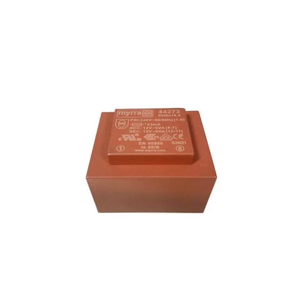 MYRRA 44273 Trasformatore incapsulato 12V 10VA Ingresso 230V Ac Uscita 12V ac myrra