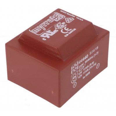 MYRRA 44440 Trasformatore incapsulato 12V 22VA Ingresso 230V Ac Uscita 12V ac myrra