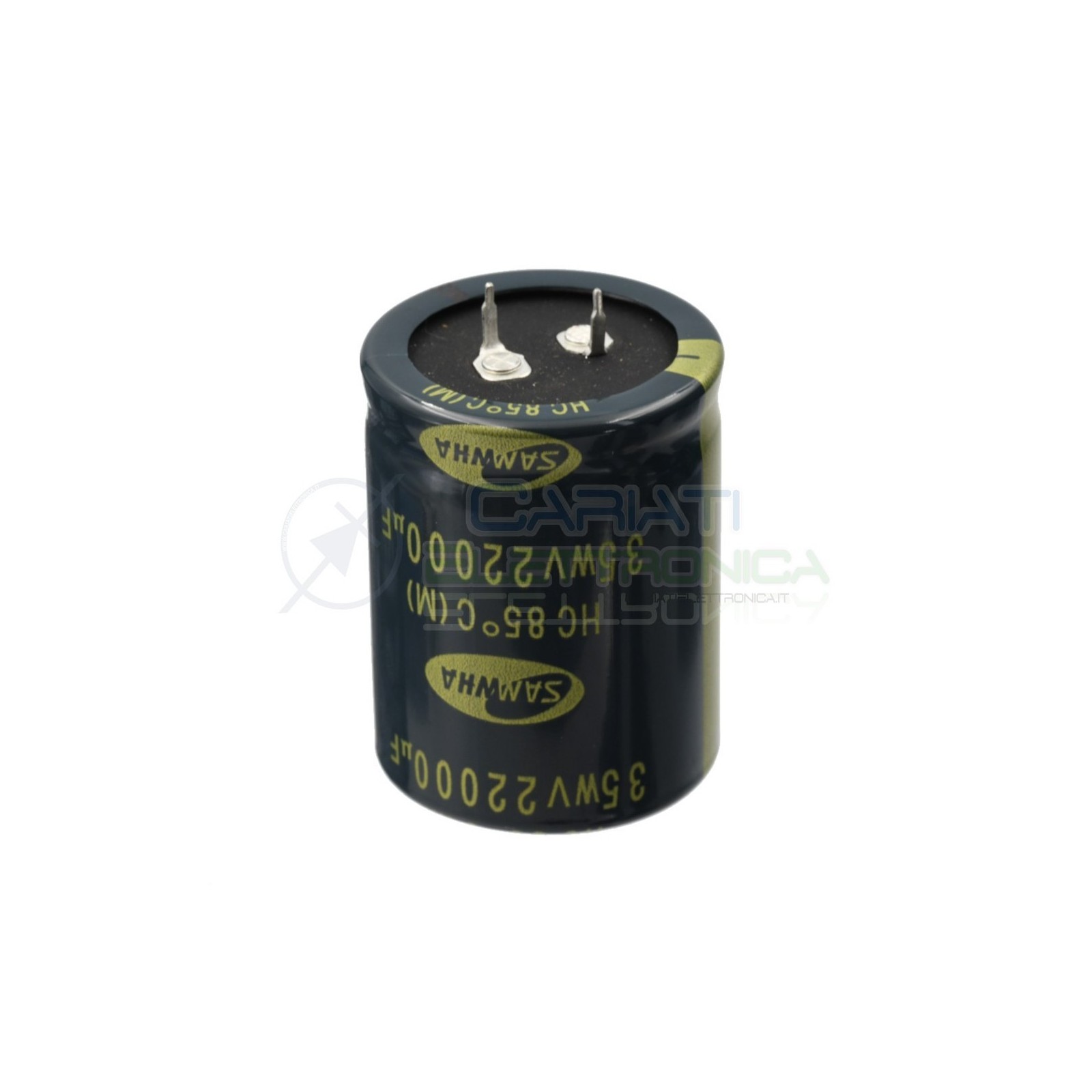 Condensatore elettrolitico SAMWHA SNAP IN 22000 uF 22000uF 35V 85°C 35 X 45 mm Samwha