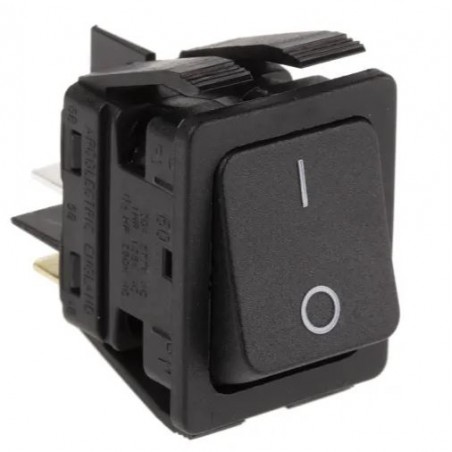 C6050ALAAC Interruttore a bilanciere Arcolectric (Bulgin) Ltd, DPST, On-Off, , Nero