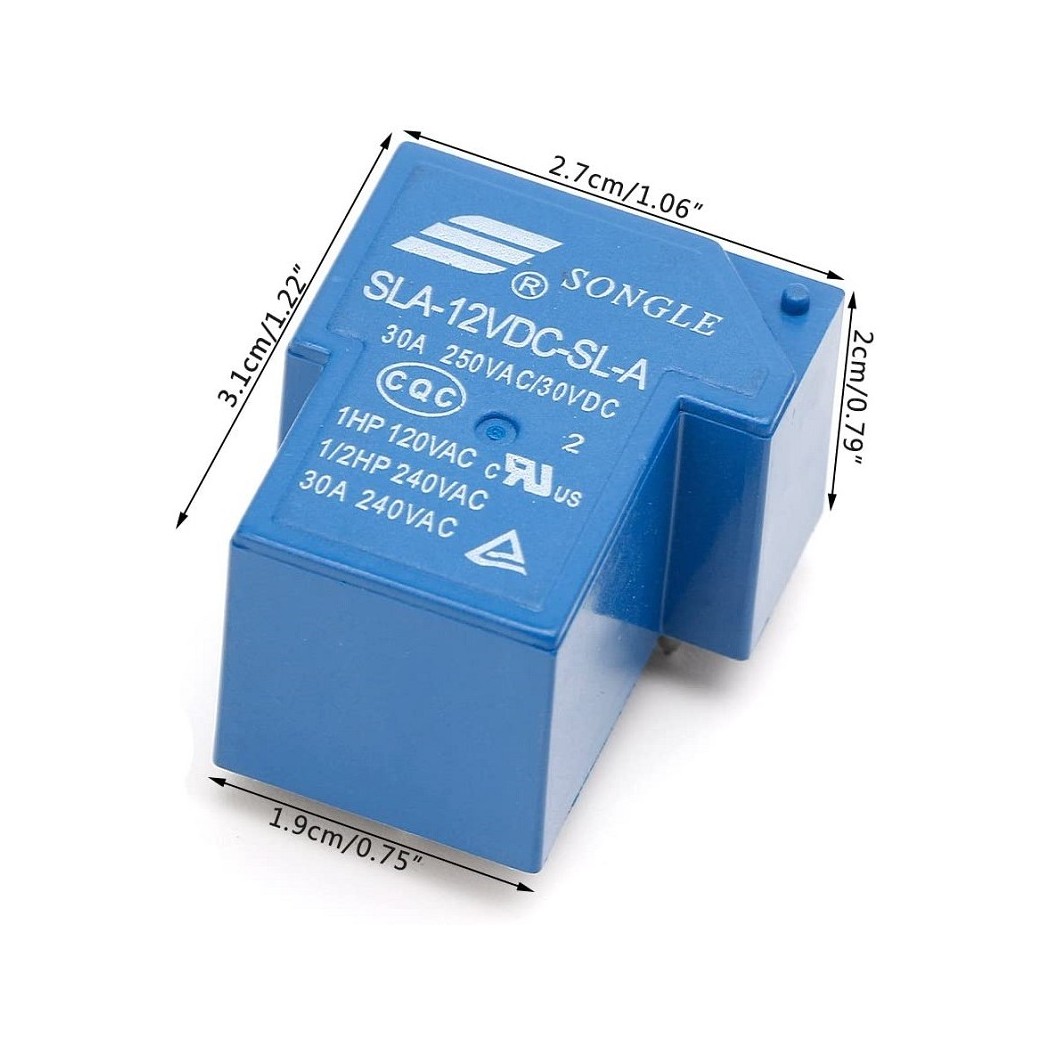 Relay Relè 12V Dc 30A Circuito Stampato Pcb SLA-12VDC-SL-A SLASongle