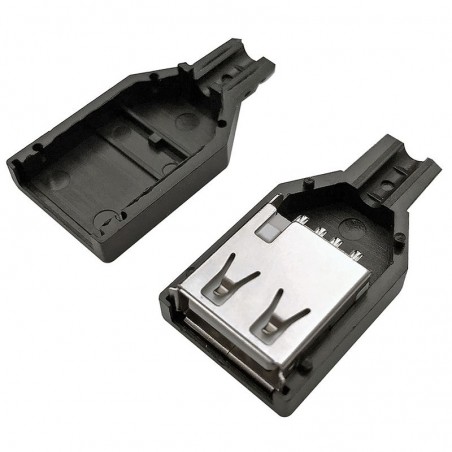 CONFEZIONE 5 PZ PRESA USB TIPO "A" A SALDAREElcart