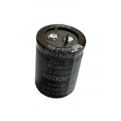 Condensatore elettrolitico SNAP IN 6800uF 63V 85° JACKCON 30X40mmJackcon