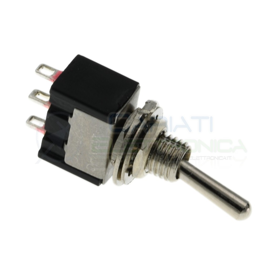 Interruttore Deviatore Miniatura a Leva ON OFF 3A 250V Bilanciere Generico
