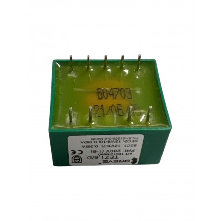 Trasformatore BREVE 16012-8980 TEZ 1,5/D 230/12-12V incapsulato 1,5VA 230V Doppia Uscita 12V BREVE TUFVASSONS