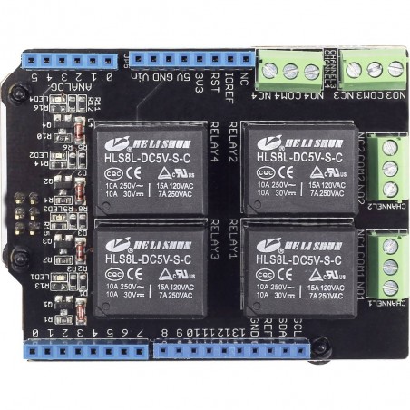 Seeed Studio Relay Shield v3.0 Shield Adatto per (kit di sviluppo): Arduino SEEED STUDIO