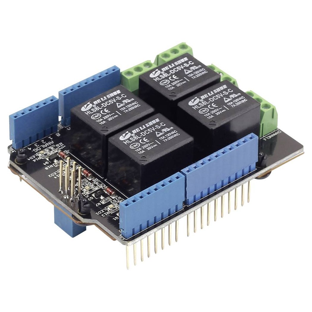 Seeed Studio Relay Shield v3.0 Shield Adatto per (kit di sviluppo): Arduino SEEED STUDIO