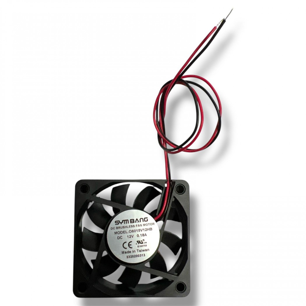 D6015V12HB Ventola Sym Bang 60 x 60 x 10 12V 0.18A DC BRUSHLESS FAN MOTOR Dissipazione VentilazioneSym Bang