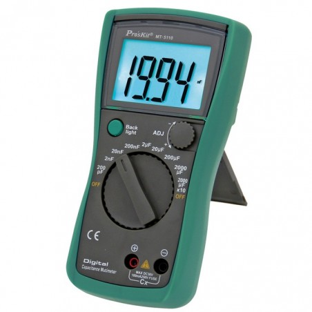 PROSKIT MT-5110 3 1/2 CAPACIMETRO DIGITALE 0.1pf + 20000Uf Proskit