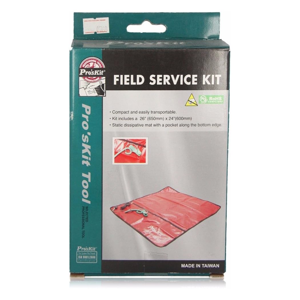 PROSKIT 8PK-AS07-1 Kit di assistenza sul campo con cinturino da polso da 2 m e cavo di terra da 3 mProskit