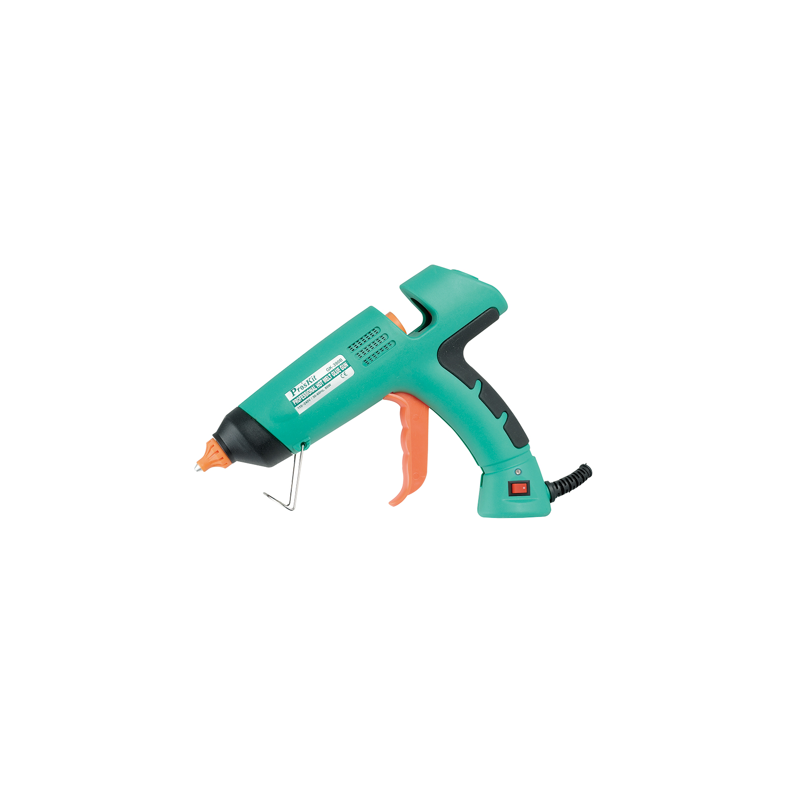 PROSKIT GK-390B Pistola per colla a caldo professionale 80W / 150ºC Grande portata Riscaldamento rapido