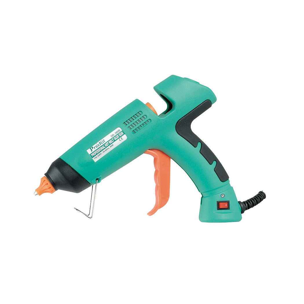 PROSKIT GK-390B Pistola per colla a caldo professionale 80W / 150ºC Grande portata Riscaldamento rapido