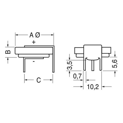 CR2450 Batteria 3V 530mah a saldare pila a bottone 3 Pin Extracell Extracell