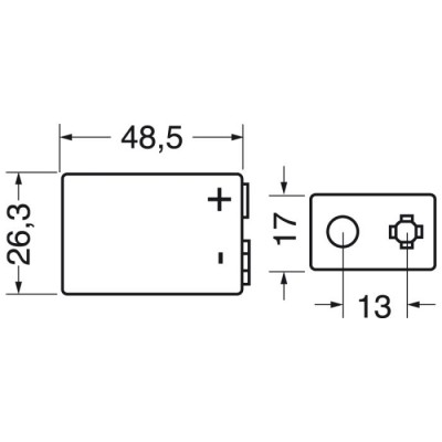 BATTERIA RICARICABILE NI-MH 9V 250mAh ExtracellExtracell
