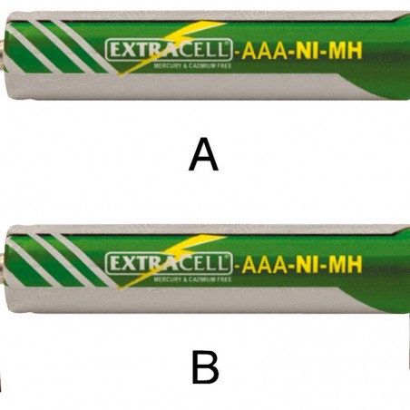 BATTERIA RICARICABILE AAA-NI-MH 1,2V 1000mAh AAA MINISTILO con terminali a saldareExtracell