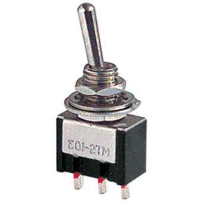 DEVIATORE MINIATURA 1 SCAMBIO 2 POS. STANDARD 6A 125VElcart