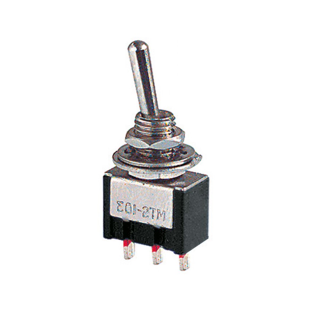 DEVIATORE MINIATURA 1 SCAMBIO 2 POS. STANDARD 6A 125VElcart