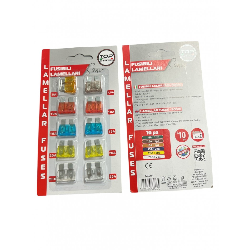KIT 10 pz ASSORTIMENTO FUSIBILI GRANDI 'SONIC'