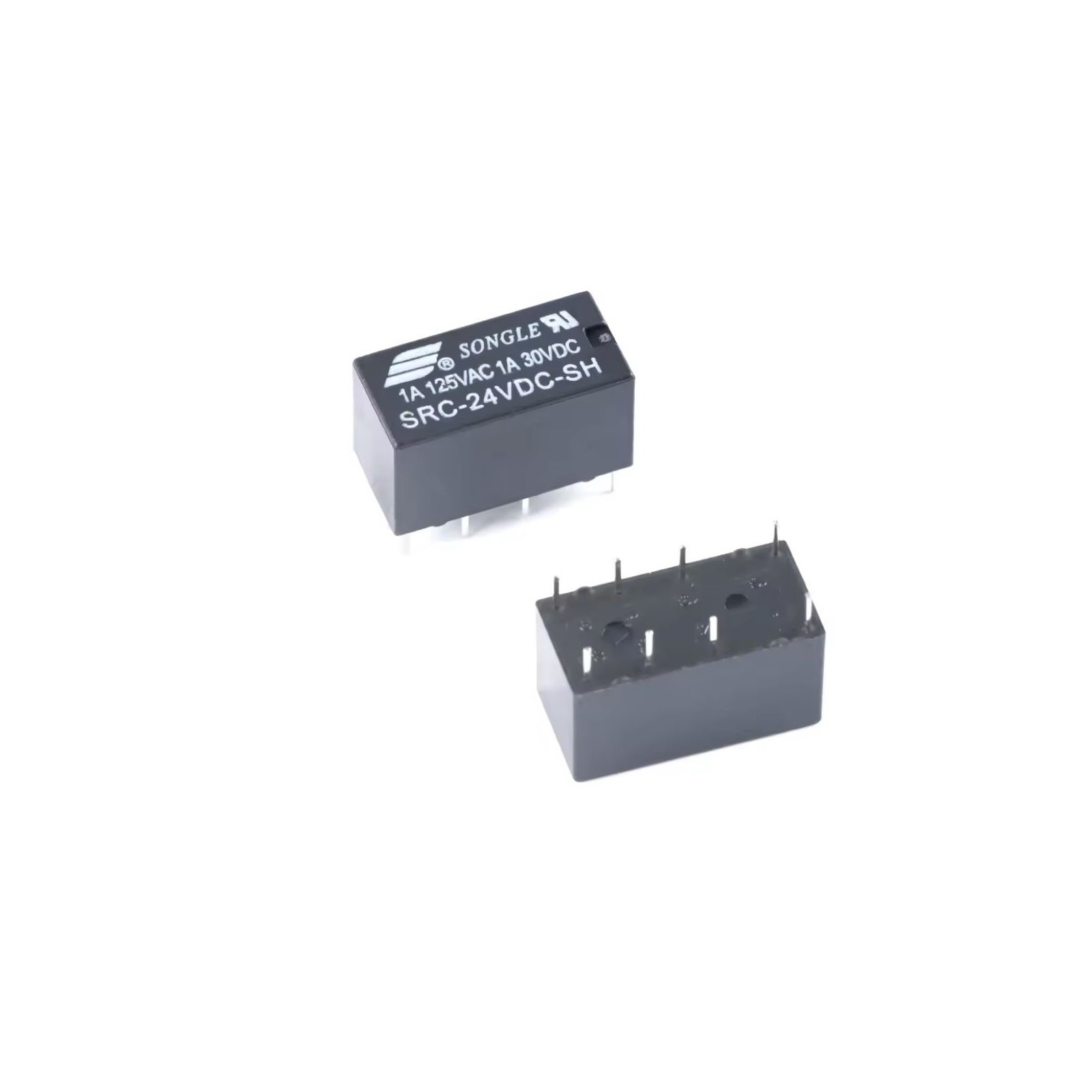 SRC-12VDC-SH Rele 12Vdc 2 scambi 1A SONGLE PCB 8 PINSongle