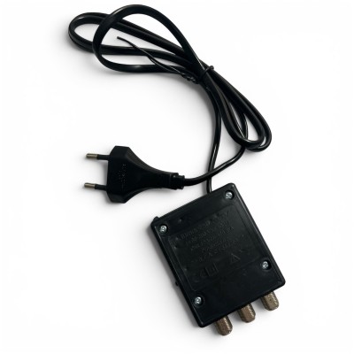 Alimentatore per Antenna TV 400mA 2 uscite 12V con connettori a F