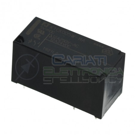 FTR K1CK005W-MA Relè con bobina 5V Spdt Singolo scambio 12A 250V 5 Pin FCL COMPONENTS