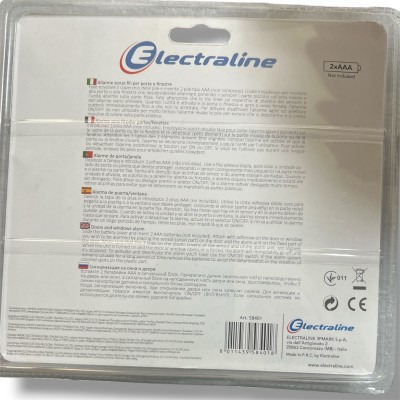 Allarme Perimetrale Wireless Sensore porte e finestre Set 3 pz 58401 Electraline
