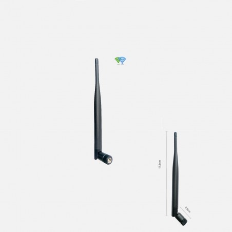 WiFi Antenna 2400MHz/3dBi/SMA Male/20cm/90° foldable e.g. WiFi 5/6 Router