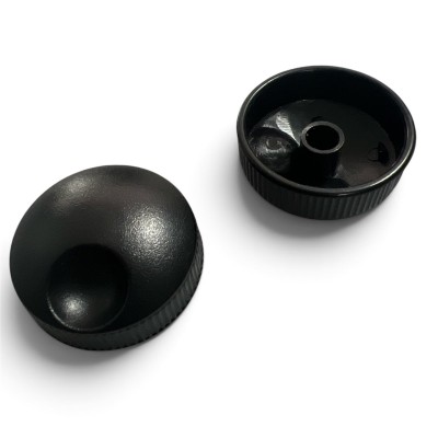 Manopola potenziometro 6mm Nera in Plastica 32x13 mm Mono Stereo InterruttoreGenerico