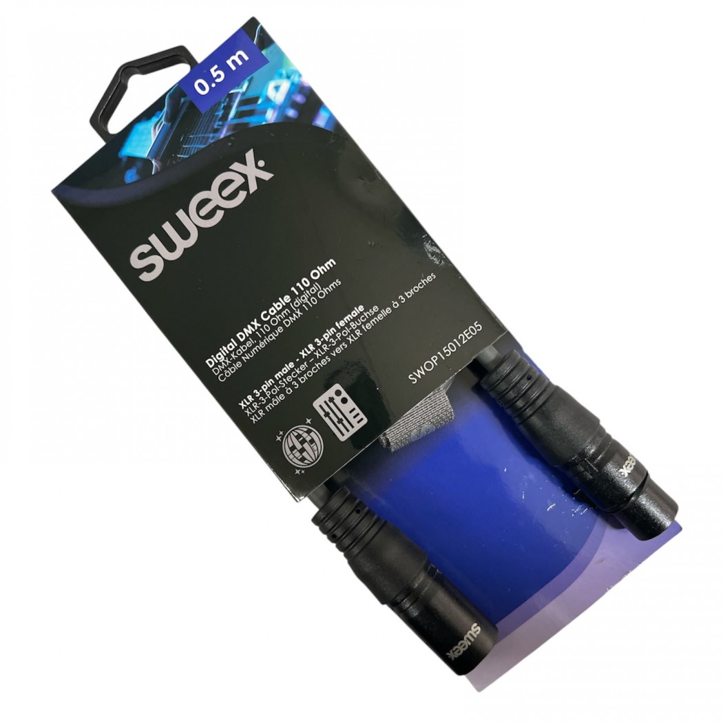 PROLUNGA XLR Cavo Stereo XLR 3p (M) - XLR 3p (F) 0,5 m Grigio Scuro