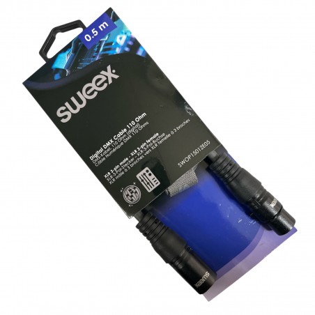 PROLUNGA XLR Cavo Stereo XLR 3p (M) - XLR 3p (F) 0,5 m Grigio Scuro