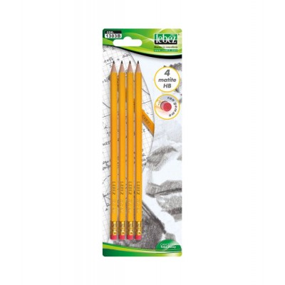 LEBEZ MATITA CON GOMMA 4 pezzi COD. 1303BGenerico