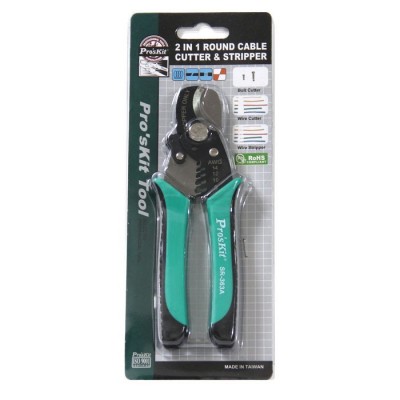 PROSKIT SR-363A Tagliacavi e spelafili rotondo 2 in 1 (168 mm) Proskit