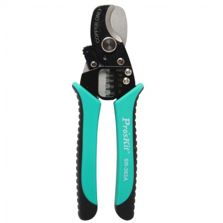 PROSKIT SR-363A Tagliacavi e spelafili rotondo 2 in 1 (168 mm) Proskit
