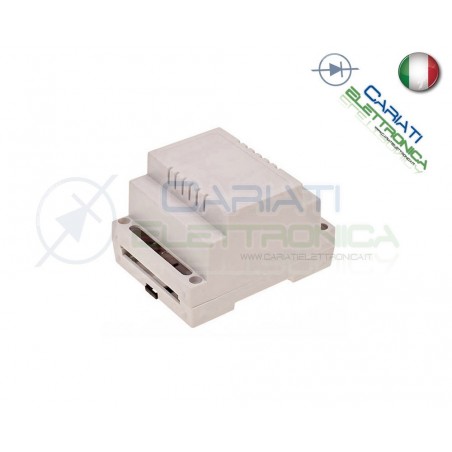 Contenitore Custodia DIN per Guida 90 X 70 X 65 mm Anfitiamma Grigio Domotica