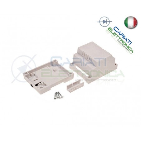 Contenitore Custodia DIN per Guida 90 X 70 X 65 mm Anfitiamma Grigio Domotica