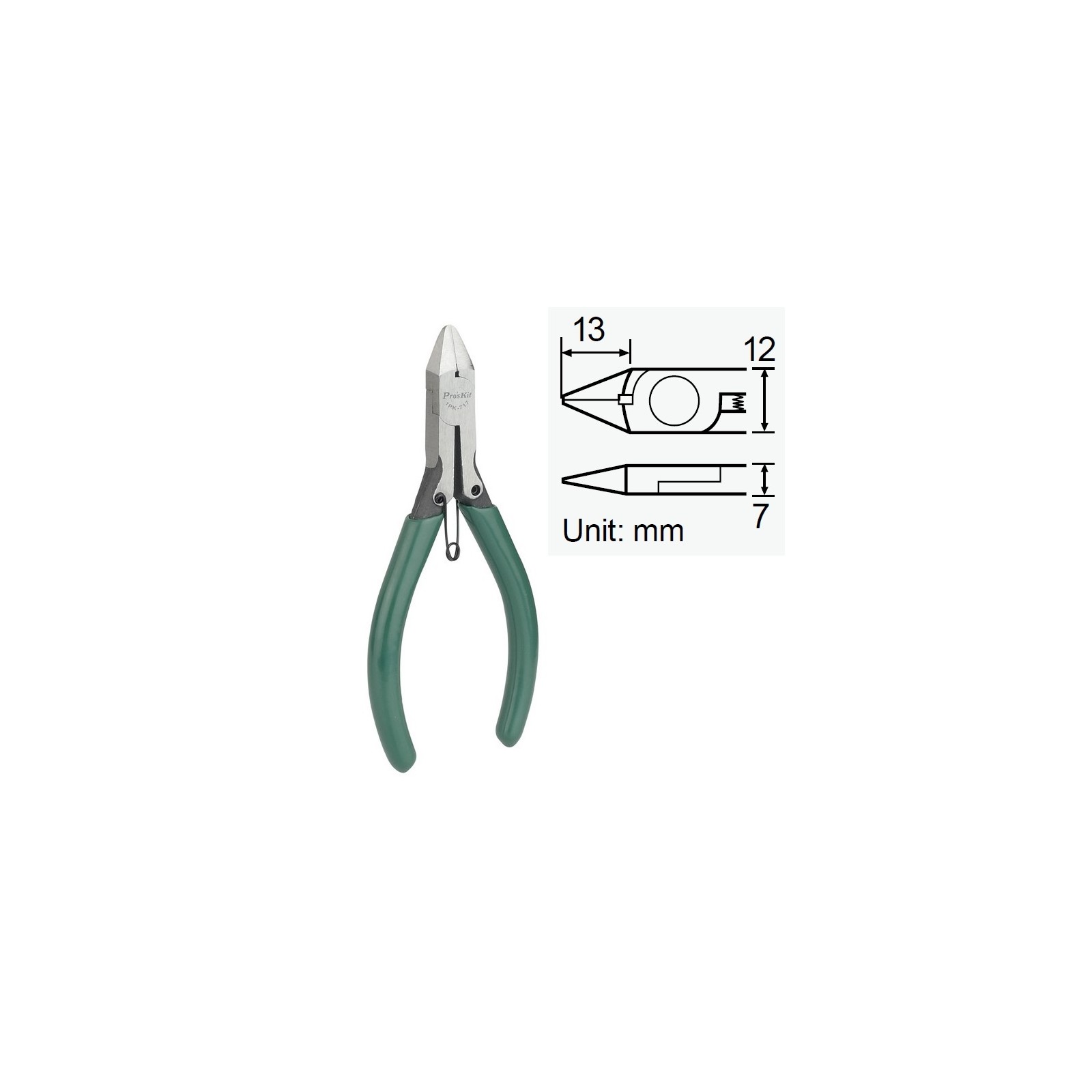 PROSKIT 1PK-717 Pinza da taglio diagonale di precisione (124 mm)Proskit
