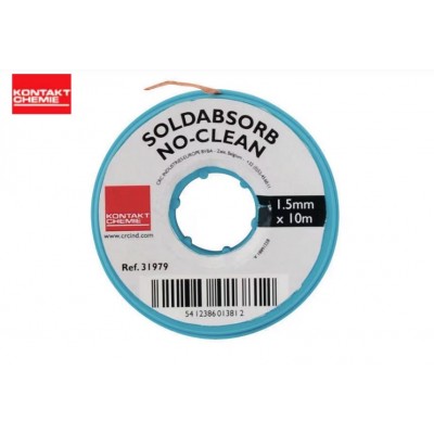 Kontakt-Chemie 31979 SOLDABSORB Treccia dissaldante 10 m x 1,5 mm Flux Kontakt Chemie