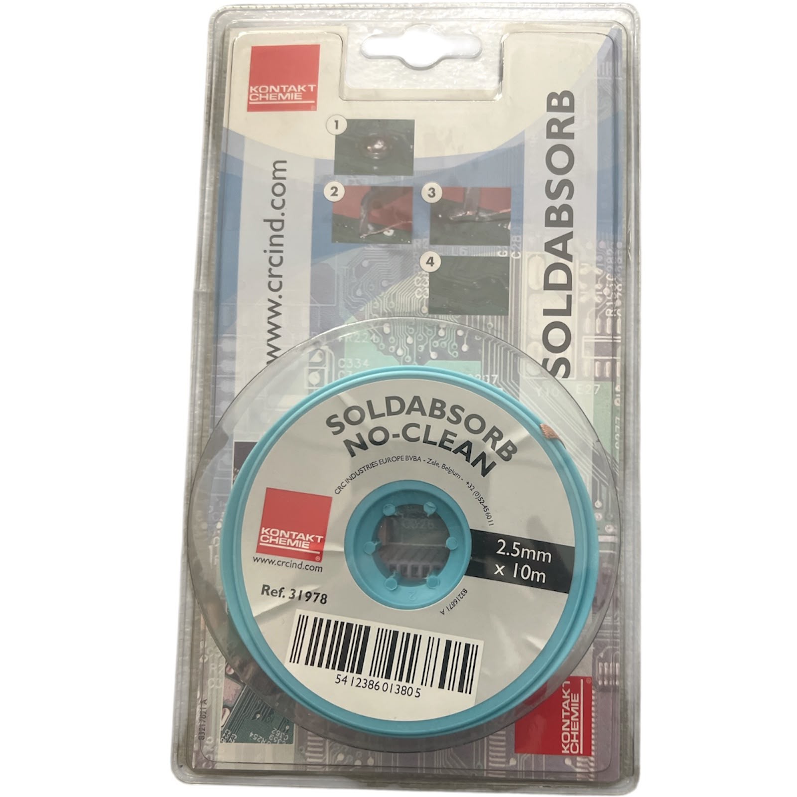 Kontakt-Chemie 31978 SOLDABSORB Treccia dissaldante 10 m x 2,5 mm Flux Kontakt Chemie