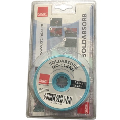 Kontakt-Chemie 31978 SOLDABSORB Treccia dissaldante 10 m x 2,5 mm Flux Kontakt Chemie