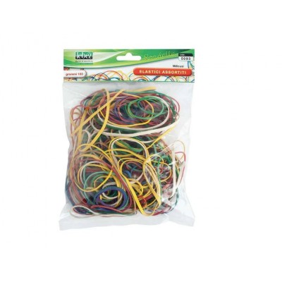Lebez cod. 5093 Elastici gomma 100gr misure e colori assortitiGenerico