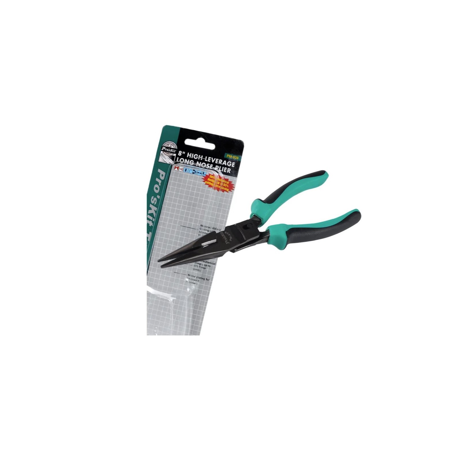 PROSKIT PM-938 Pinza a becco lungo ad alta leva da 8"Proskit
