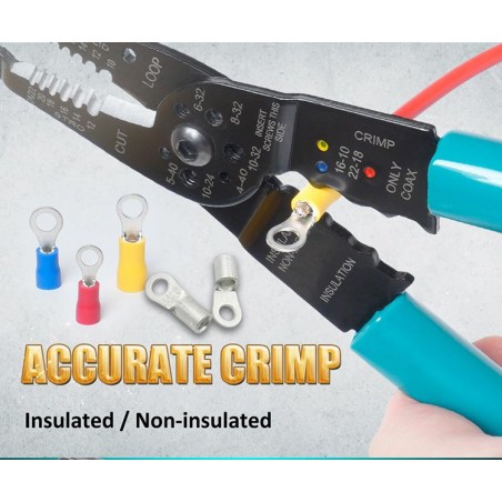 PROSKIT CP-412G Pinza spelafili/crimpatrice per impieghi gravosi (8")