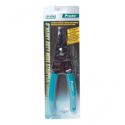 PROSKIT CP-412G Pinza spelafili/crimpatrice per impieghi gravosi (8")