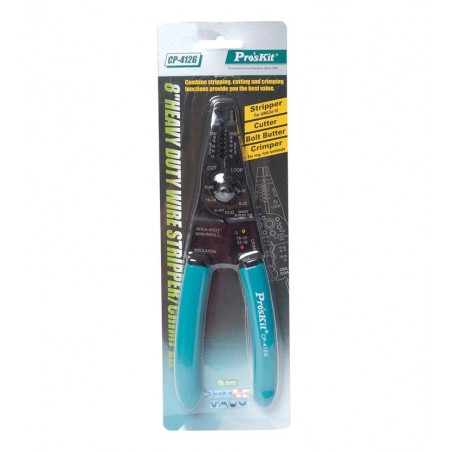 PROSKIT CP-412G Pinza spelafili/crimpatrice per impieghi gravosi (8")
