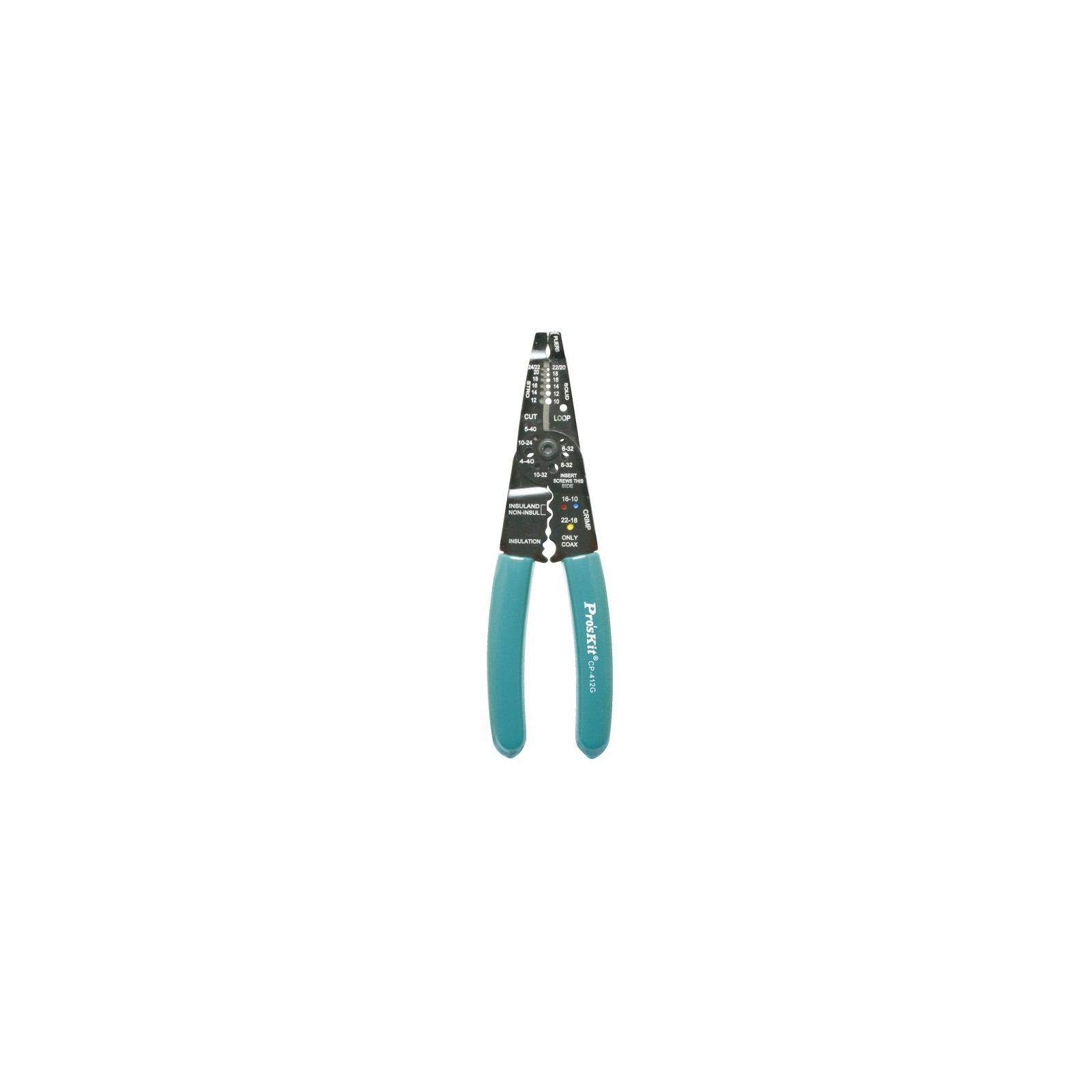 PROSKIT CP-412G Pinza spelafili/crimpatrice per impieghi gravosi (8")