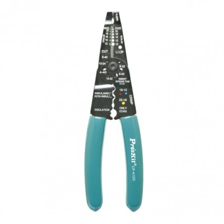 PROSKIT CP-412G Pinza spelafili/crimpatrice per impieghi gravosi (8")