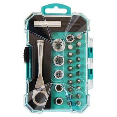 PROSKIT SD-2318M Set di 27 pezzi con bussole e cacciavite da 1/4"Proskit
