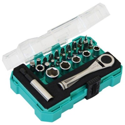 PROSKIT SD-2318M Set di 27 pezzi con bussole e cacciavite da 1/4" Proskit