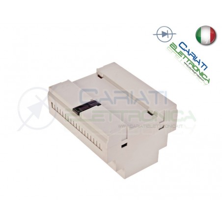 Contenitore Custodia DIN 105x90x65 mm per Quadro elettrico Guida DIN Grigio Domotica