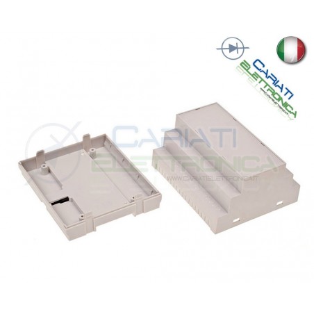 Contenitore Custodia DIN 105x90x65 mm per Quadro elettrico Guida DIN Grigio Domotica